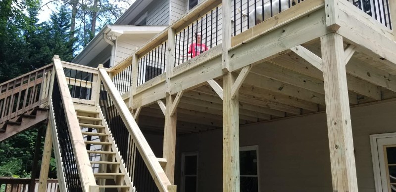 "Deck Remodel done by All Service Construction in the Dallas, GA area."