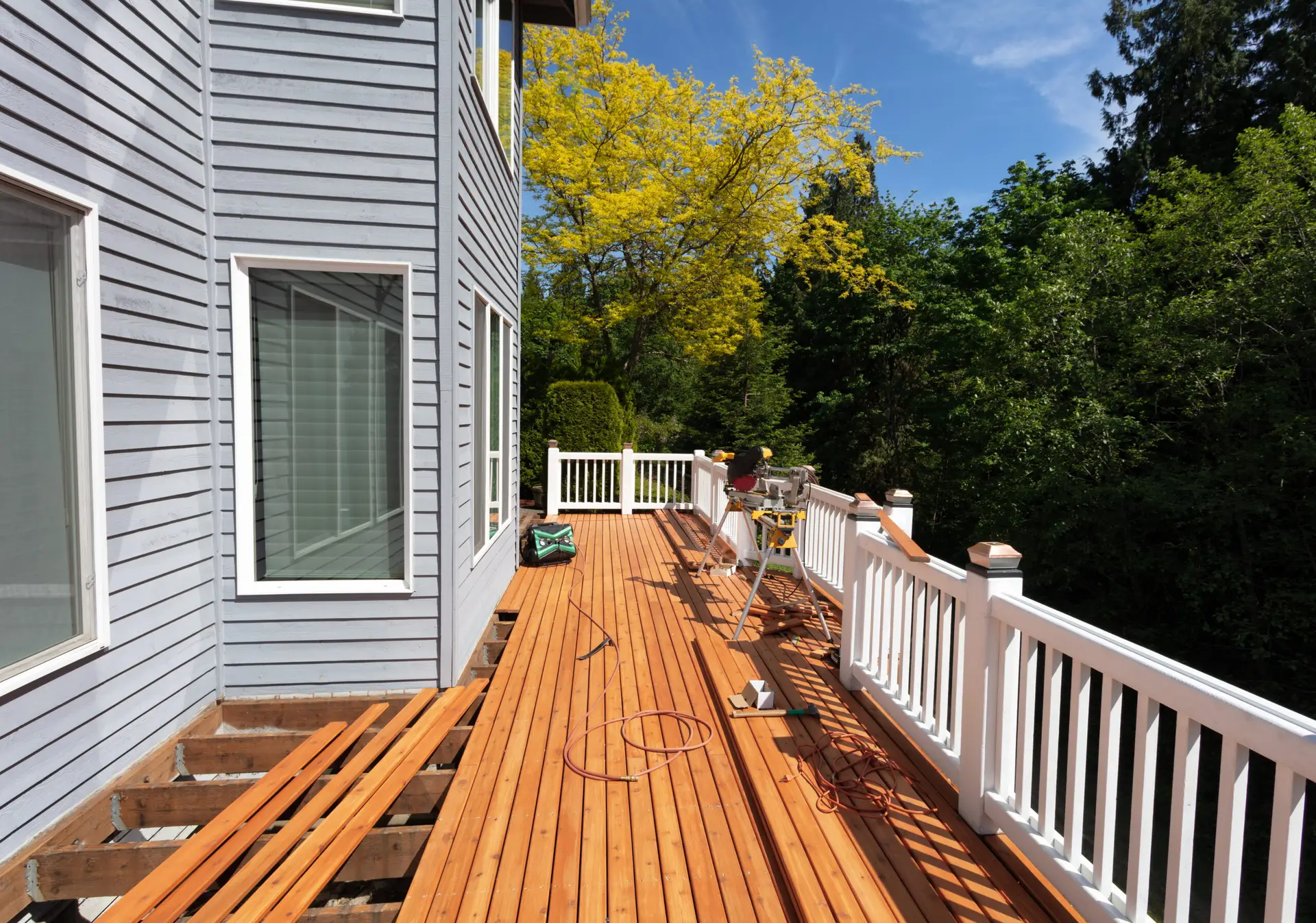 "Deck project by All Service Construction in Dallas, GA"